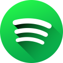 circle, gradient, long shadow, media, social, social media, spotify svg vector icon