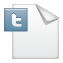 document, twitter icon