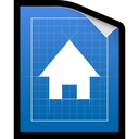 blueprint, document, plan icon