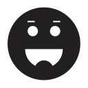 emoji, emotion, grinning, smiley svg vector icon