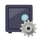 safety,box,gear icon