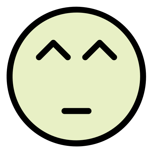 Embarrassed Smile svg vector icon