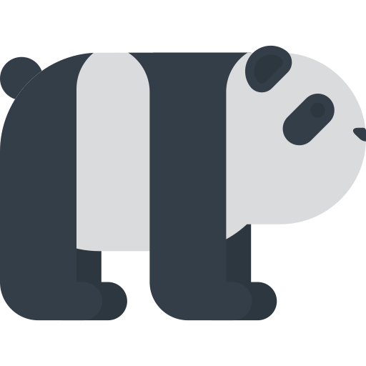 Panda svg vector icon