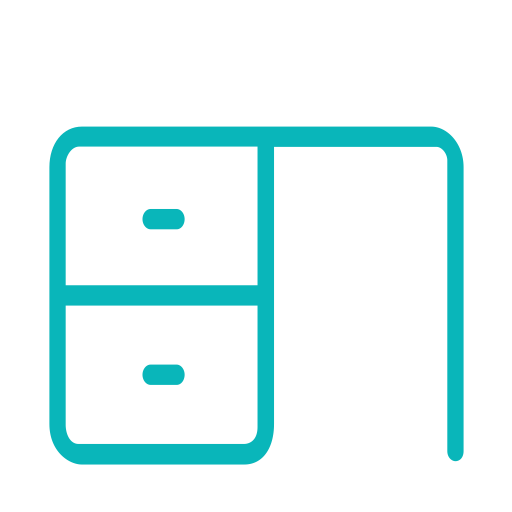 Desk svg vector icon