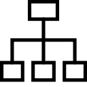 chart, flow, organisation, organization svg vector icon