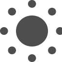 fill, sun svg vector icon