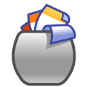 trash,full,recycle bin icon
