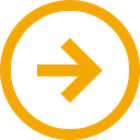 arrow, neutral, right, stagnant, trend icon