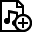 document,music,add,plus,file,paper icon