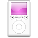 ipod,magenta,mp3 player icon