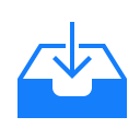 download, inbox svg vector icon