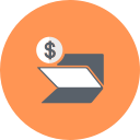 banking, coin, dollar, folder svg vector icon
