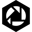 hexagon, media, picasa, social svg vector icon