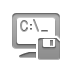 terminal,diskette icon