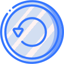 audio, media, media player, music, reload, video player svg vector icon