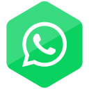 colored, hexagon, high quality, media, social, social media, whatsapp svg vector icon