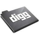 digg,grey icon