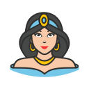 disney princess, jasmine, princess, queen svg vector icon