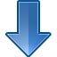 down,descend,download,fall,decrease,descending icon