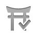 shinto,temple,checkmark icon