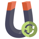 physics,magnet,refresh icon