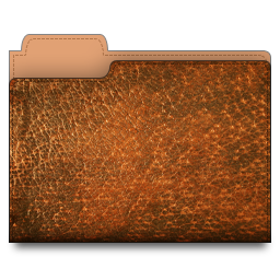 leather,folder,brown icon