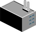 building, factory svg vector icon