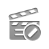 clapperboard,cancel icon