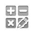 calculator,button,pencil icon