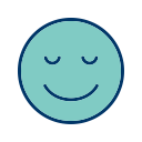 calm, emot, face, smiley svg vector icon