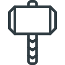 comic, hammer, marvel, movie, thors svg vector icon