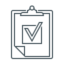 clipboard, form, questionnaire, test svg vector icon