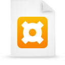 document, file, orange, paper icon