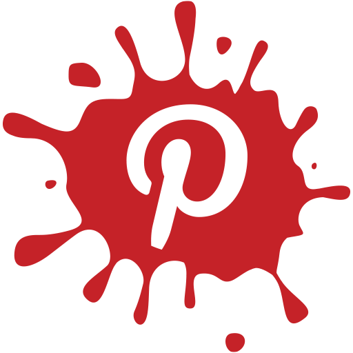 social,media,blot,set,pinterest icon