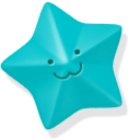 blue, star icon