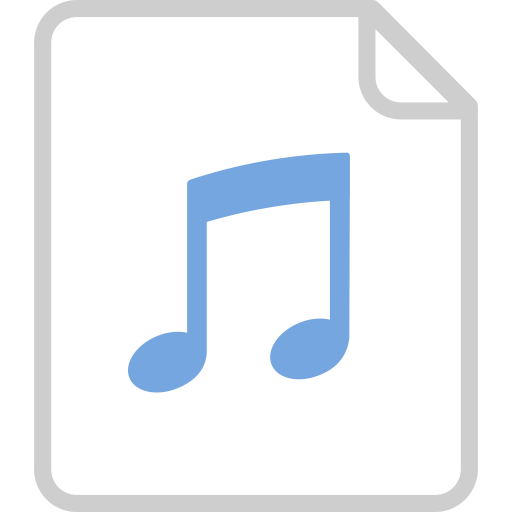 Audio File svg vector icon