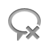 speech,balloon,cross icon