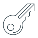 key, open, password, unlock svg vector icon