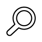 find, magnifying glass, search, zoom icon