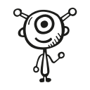 alien, astronomy, creature, extraterrestrial, space svg vector icon