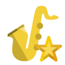 music,saxophone,star icon