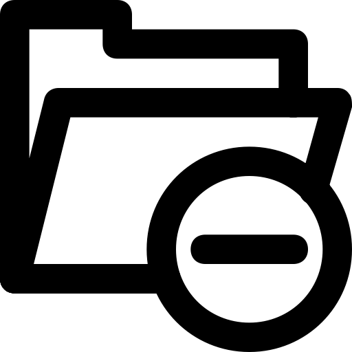 Folder Remove svg vector icon