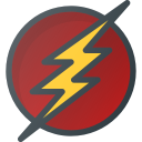 book, comic, dc, flash, movie svg vector icon