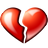 broken,heart,valentine,love icon