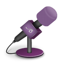 foam, mic, pink icon