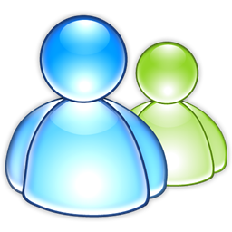 msn,aqua,messenger icon