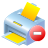 printer,remove,print,delete,del icon