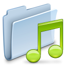 music,folder,badged icon