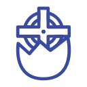 celebration day, christianity, cross, easter, holiday, line, spring svg vector icon