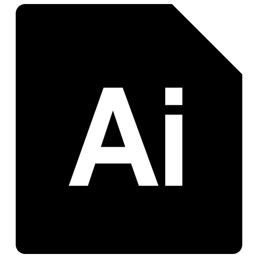 Ai svg vector icon